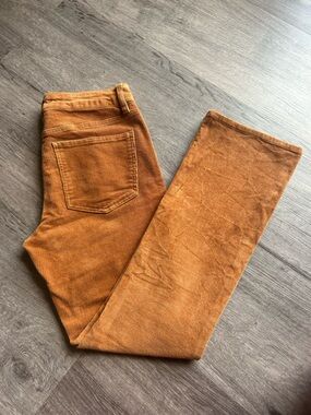 Women’s Corduroy Jeans in Rust Brown - Casual Straight Fit